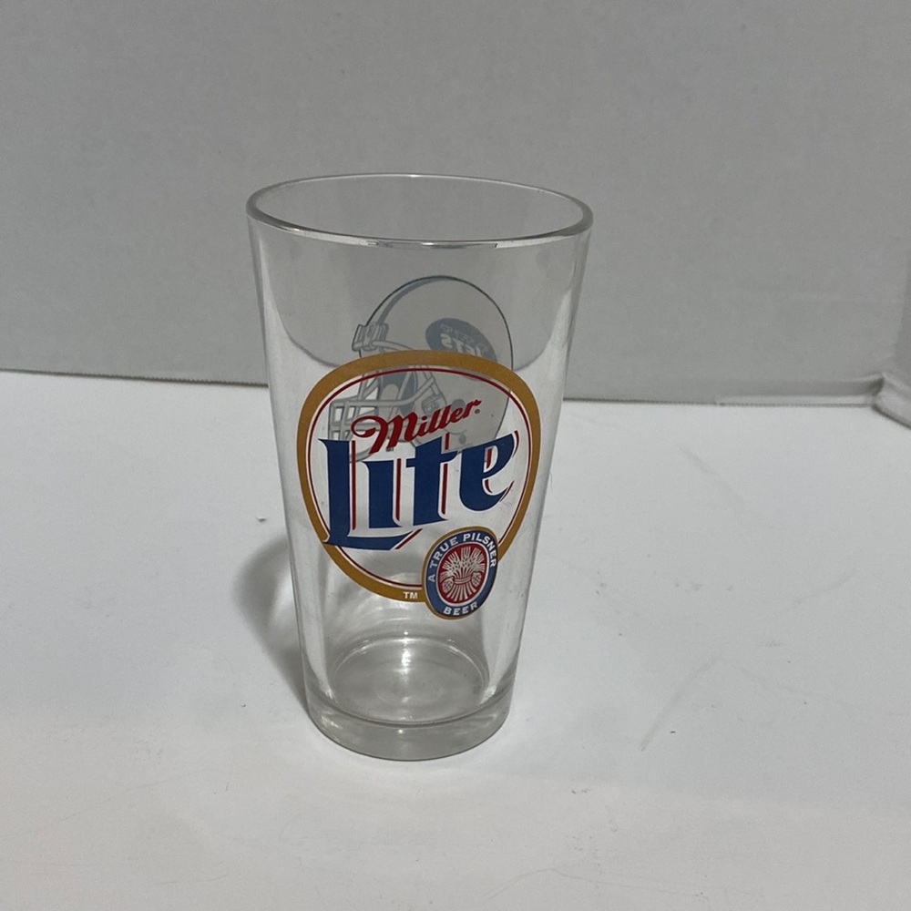 Miller Lite New York Jets glass drink ware